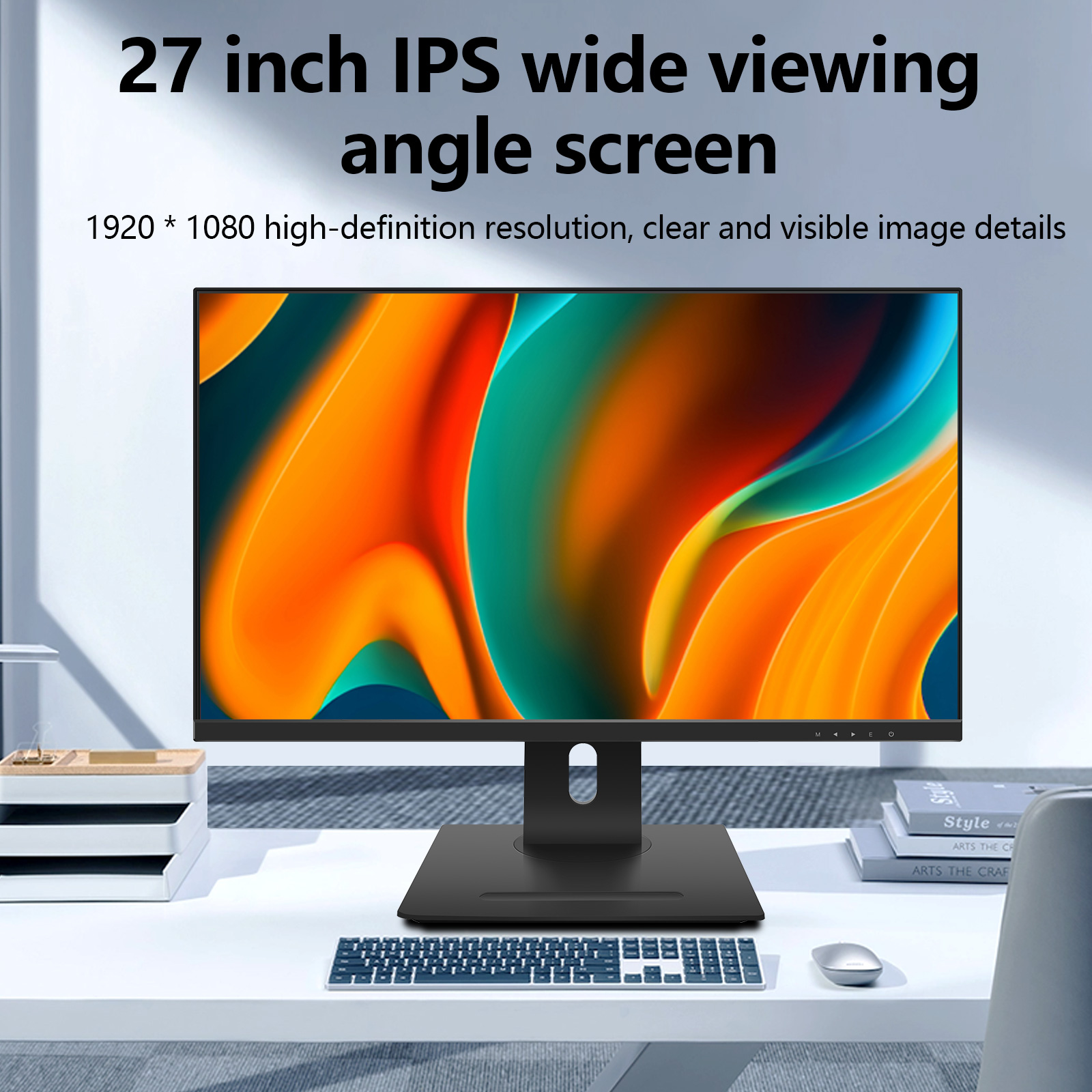 27 inch ultra wide pc monitor ips panel 1k 2k  60-240hz lcd flat gaming monitors