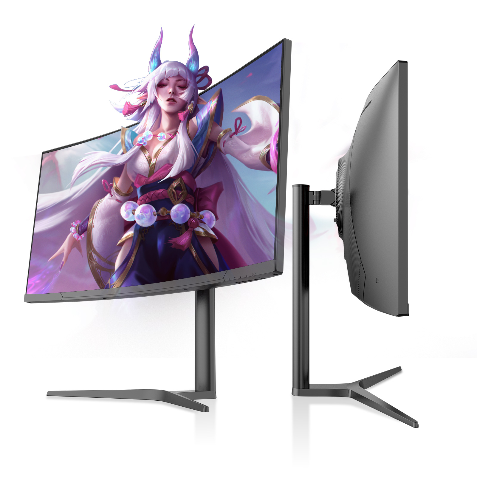 New Curved Monitor 34 Inch Frameless 4K 144Hz 3440*1440P VA big Screen Lcd gaming Monitors