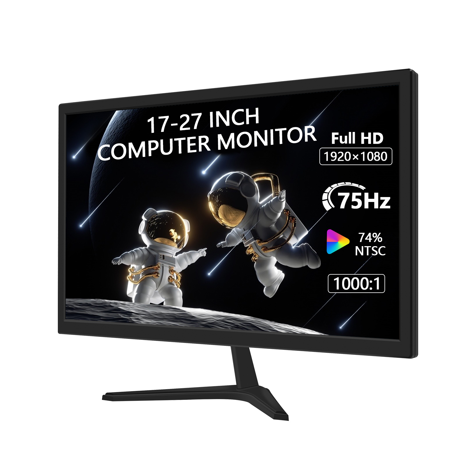 Wucaihong factory selling 17-21.5 inch 75Hz Tn panel office computer monitor