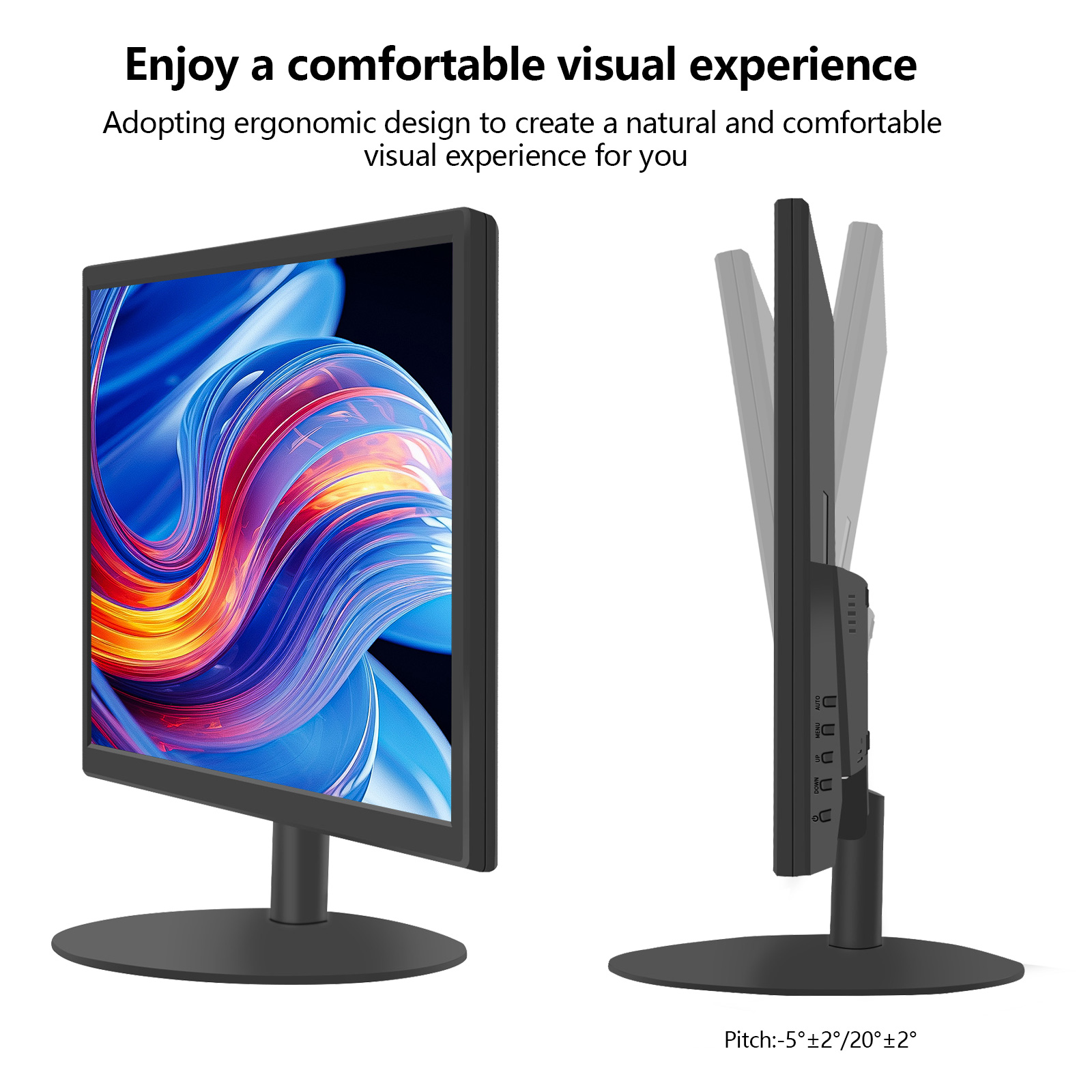Hot Selling Office Computer Monitor 19-23.6 inch 75Hz High Refresh Rate TN Black Monitor Desktop PC Monitor