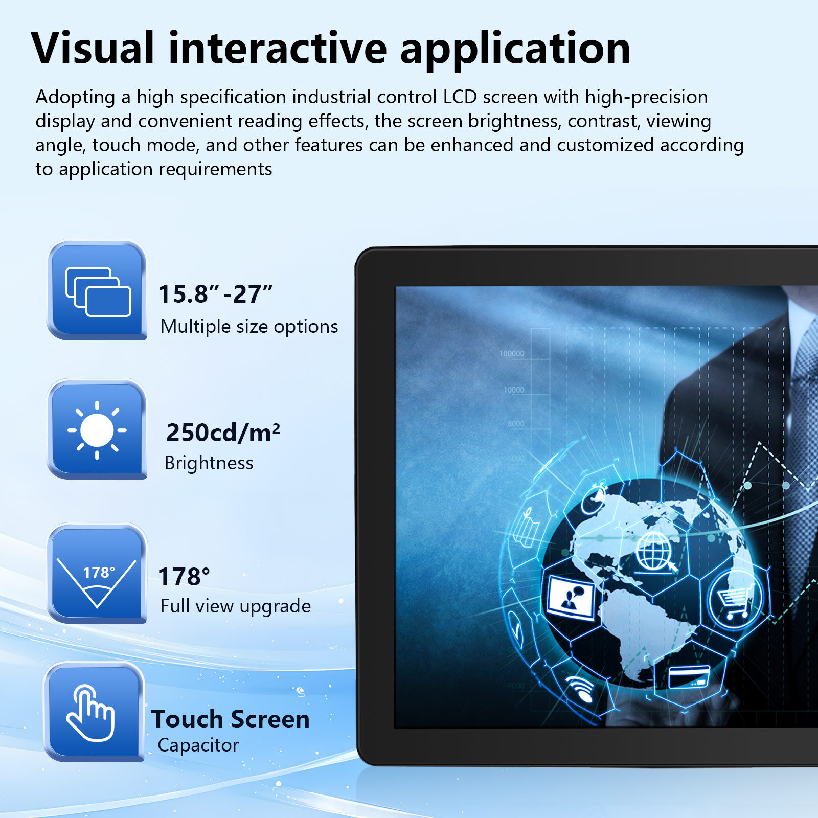 Industrial Touch Panel PC - Embedded 7 10.1 13.3 Inch Windows Capacitive Industrial Computer