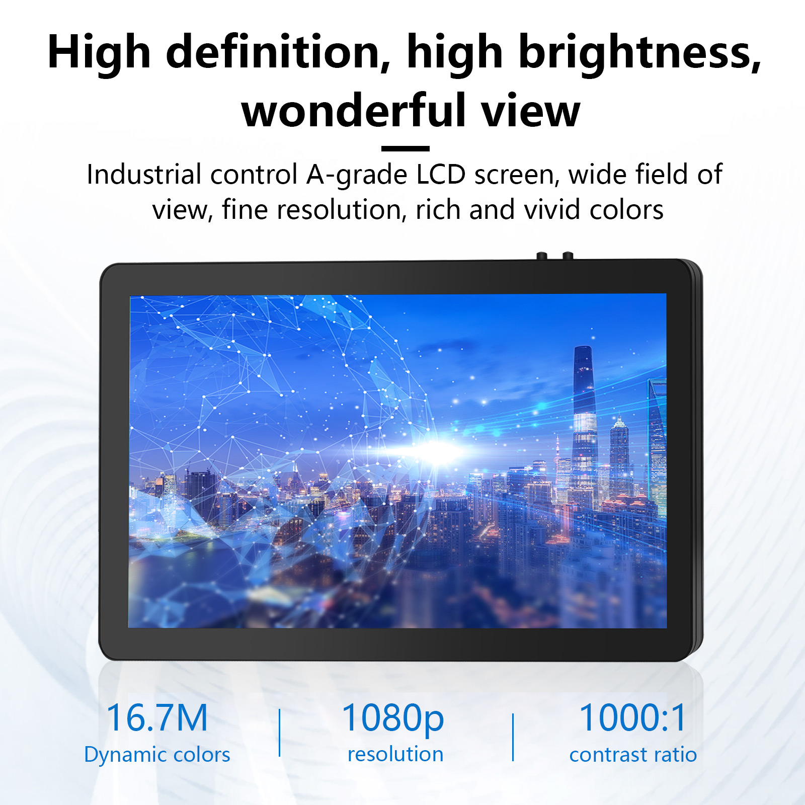 21.5-inch 1080P flat industrial capacitive touch all-in-one machine monitor