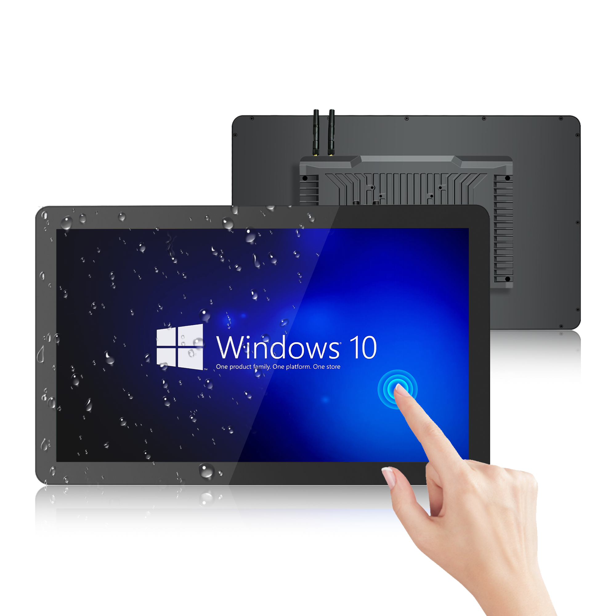 21.5-inch 1080P flat industrial capacitive touch all-in-one machine monitor