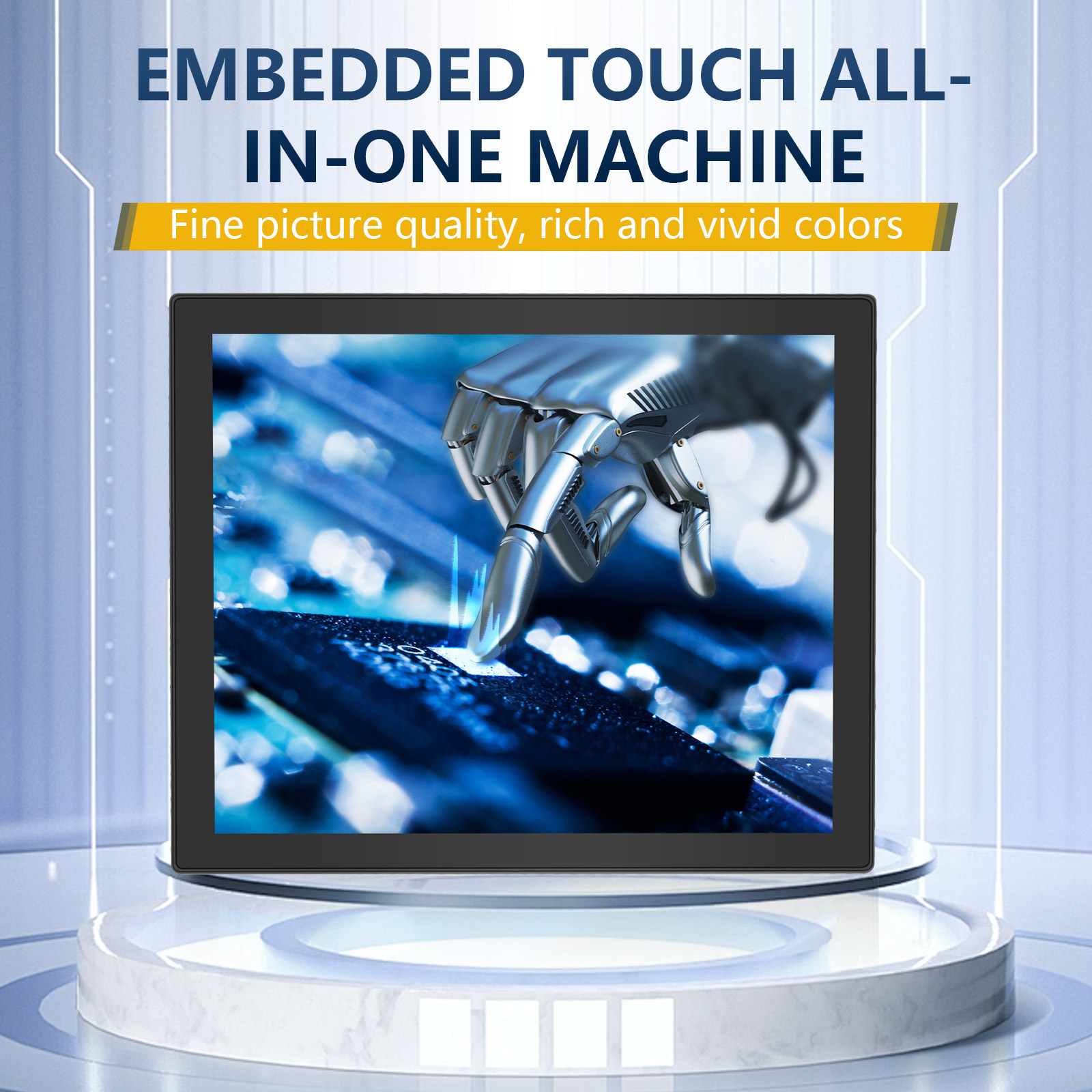 Touch Panel Industrial Pc 10.1 12.1 15.6 17 19 Inch Lcd Panel Pc Wall Mount Android Industrial Panel Pc