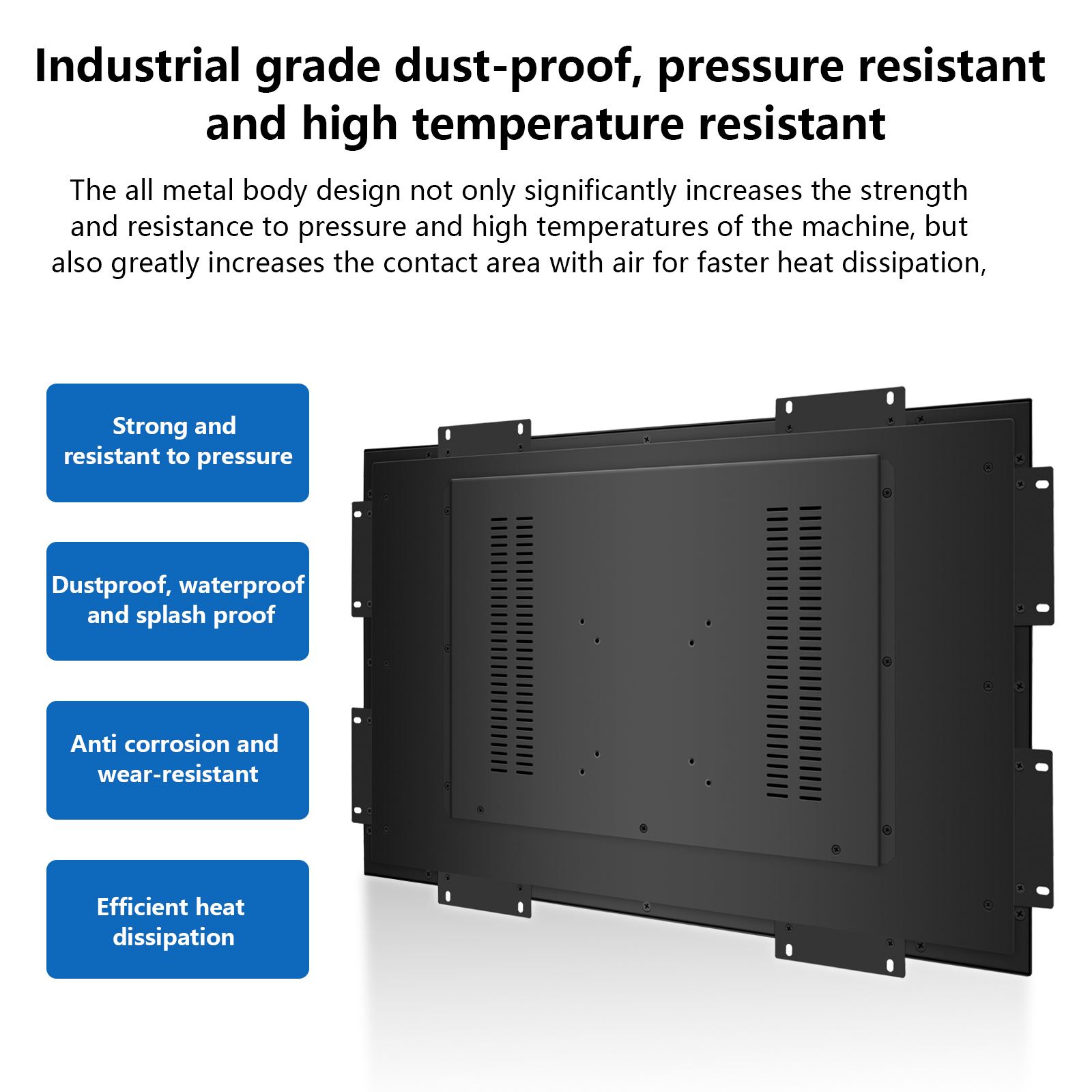 7 10.4 12 inch ips panel industrial capacitive touch screen IP65 waterproof and dustproof medical touch monitor